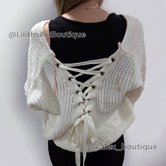 Windsor Oversized Knit Sweater(J009)-Size L for Women - Picture 3 of 12